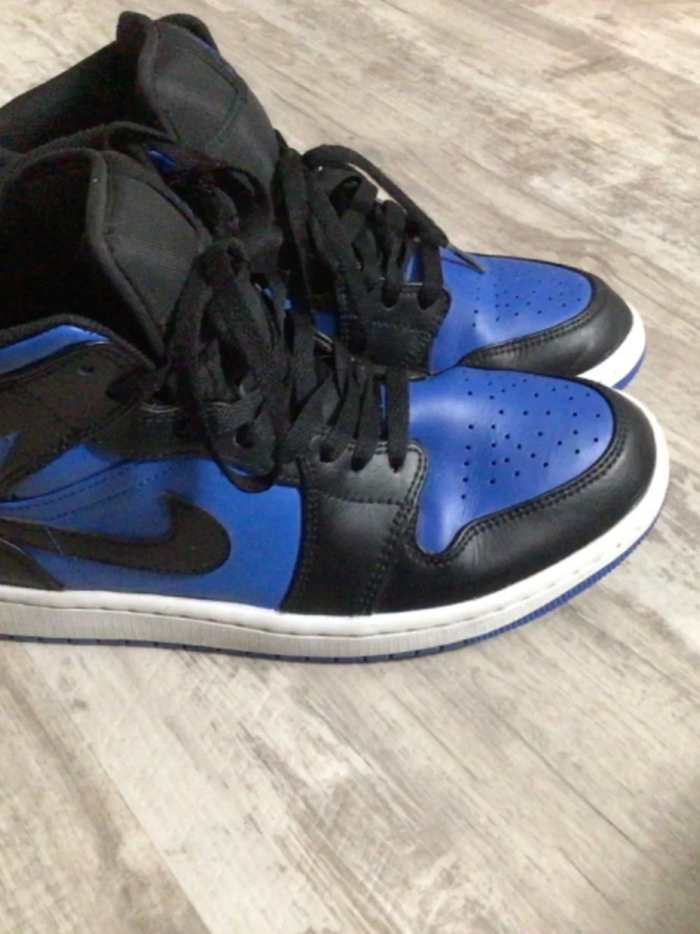 Black and Royal Blue Jordan 1